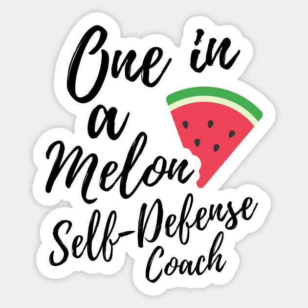 Self Defense Gifts - Self Defense Coach Design Sticker by OriginalGiftsIdeas